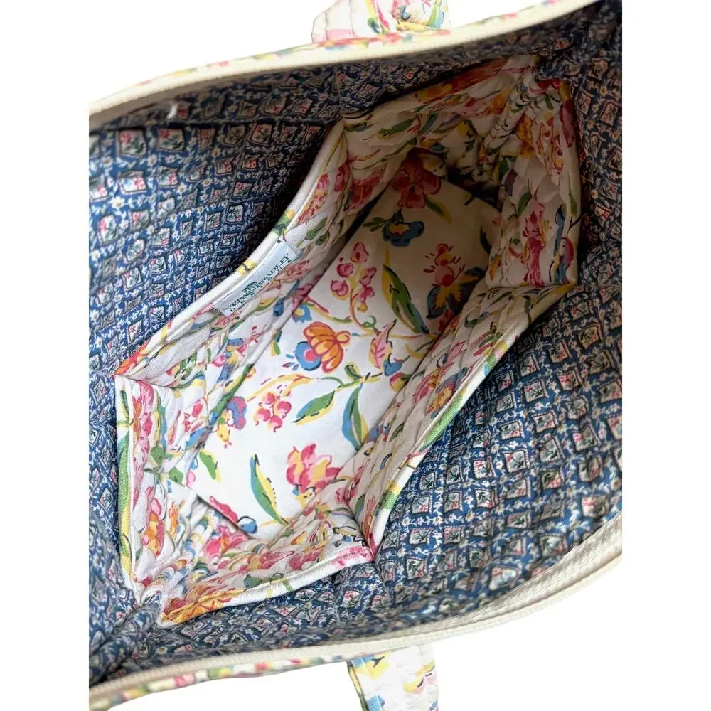 Vera Bradley Vintage Floral Pattern Tote Bag (Perennials)